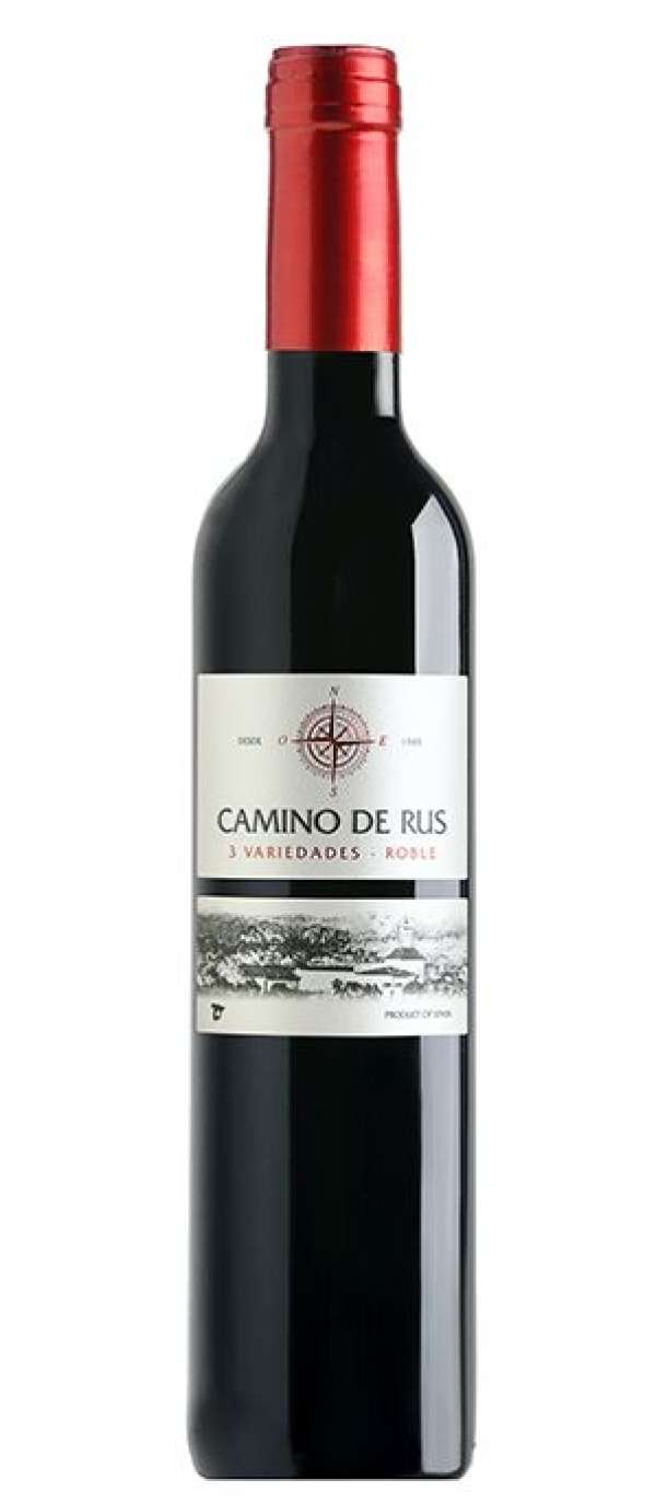 VINO CAMINO DE RUS ROBLE 0,50 L.